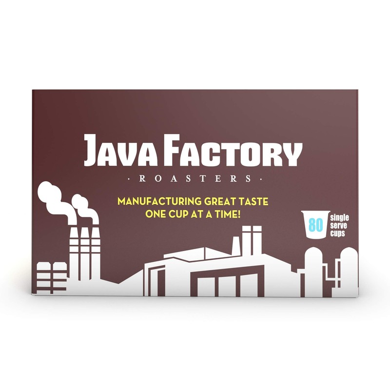 Java Factory Medium Roast Coffee Pods Compatible with K Cup