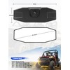 ZIDIYORUO Polaris Ranger Rear View Mirror, Adjustable Center Rearview Mirror