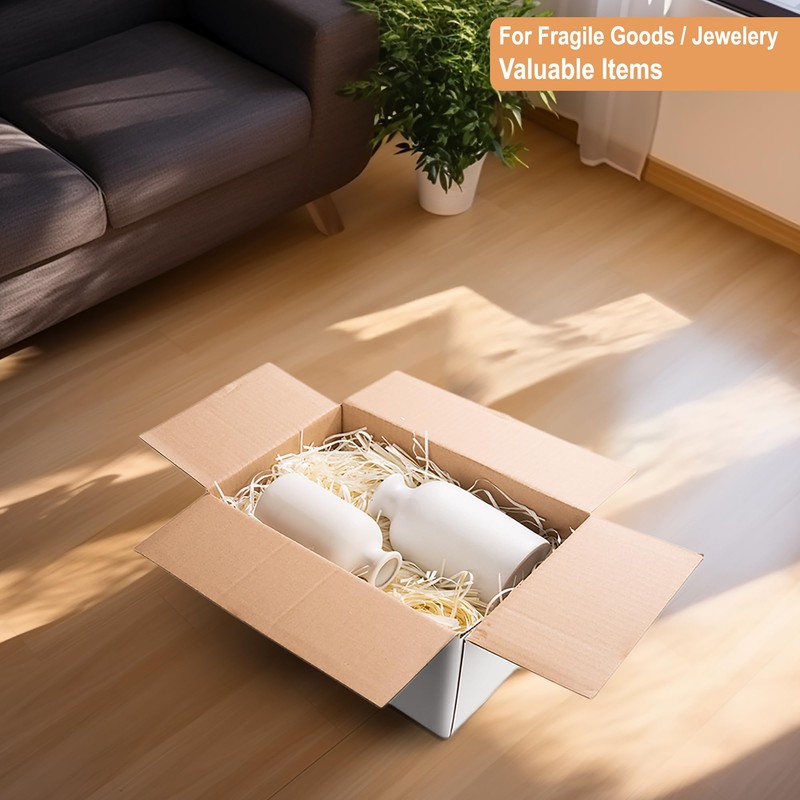 30 Pack 7x5x4'' White Cardboard Shipping Boxes, Medium Mailing Boxes