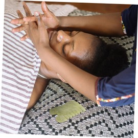 Mikinona 1pc Natural Jade Gua Sha Board Face Massager for Relief Facial Scrapping Safe for