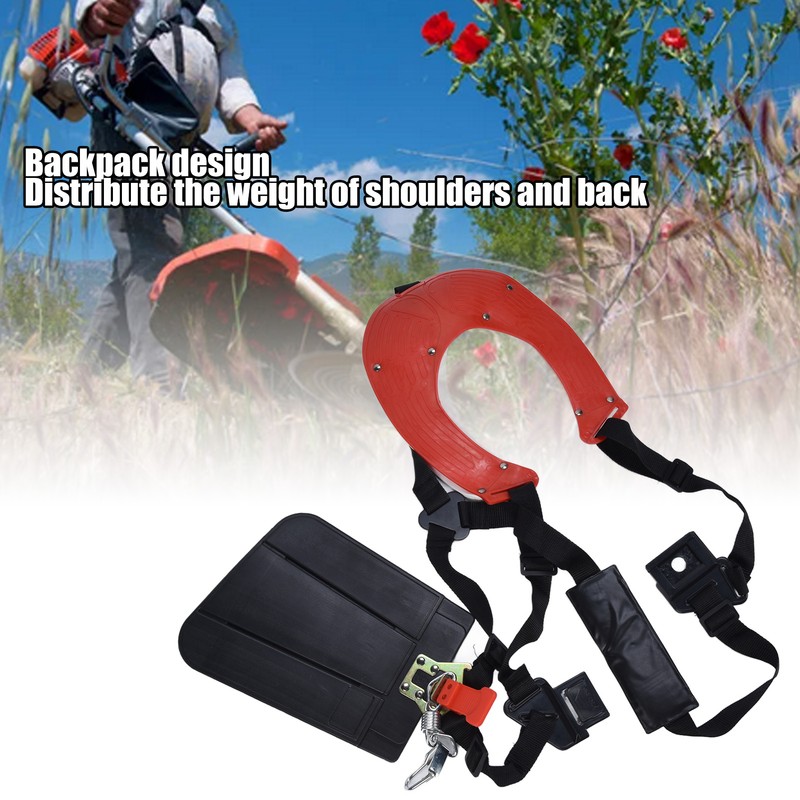 Backpack Design Trimmer Double Shoulder Strap Adjustable Nylon Lawn Mower