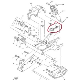 YAMAHA RAPTOR 90 SWINGARM CHAIN ADJUSTER,TENSI