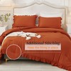 Andency Burnt Orange Twin Size Comforter Set, 2 Pieces Terracotta