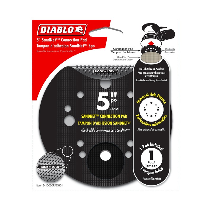 Diablo SandNET Connection Pad for Wood, Metal and Plastics -