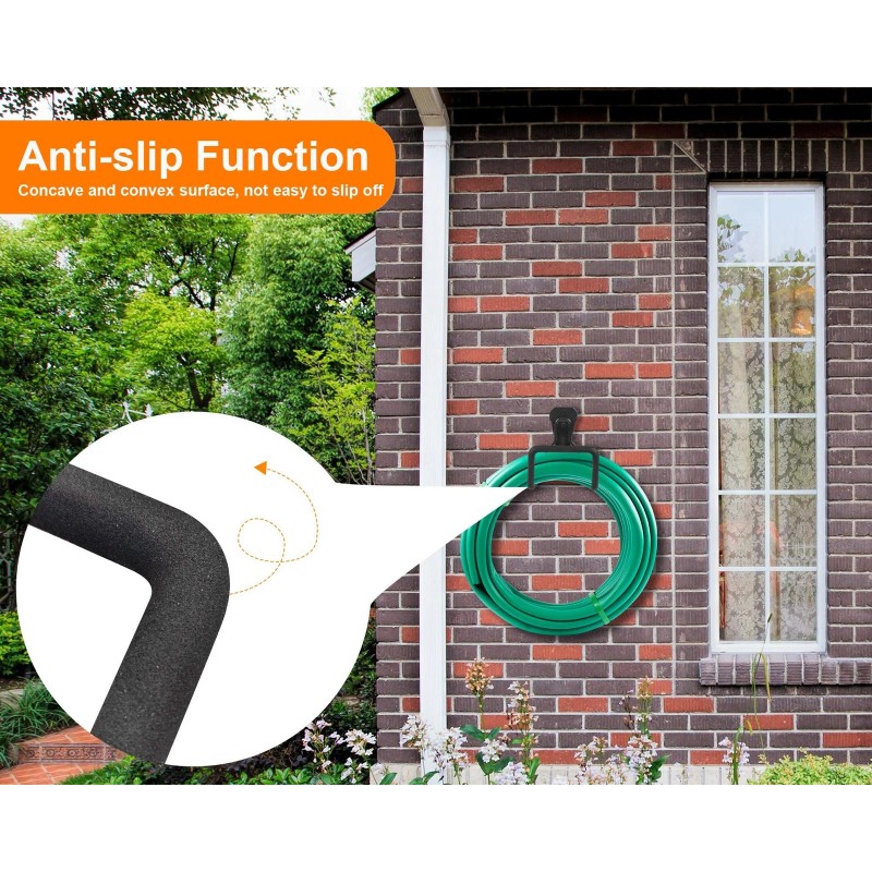 Peomev Metal Garden Hose Holder - Heavy Duty Hose Hanger