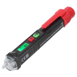 Non-Contact Voltage Tester/Phase Tester, 3 Phase 12-1000V AC Current Tester Continuity Tester with Sound, Voltage Detector Pen with Torches Sound and Light Alarm