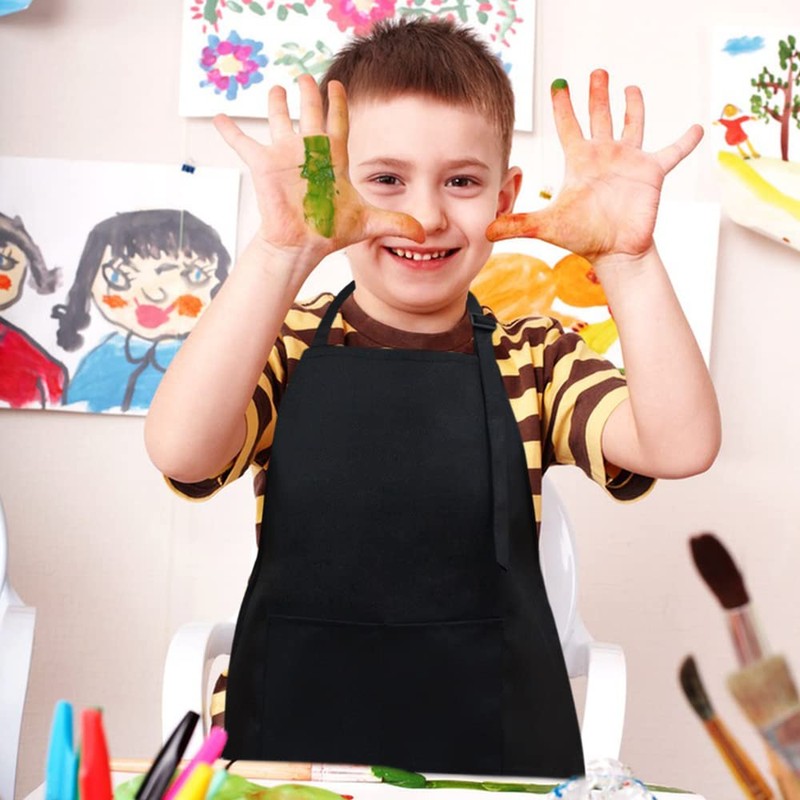 Sinland Kids Apron Children's Chef Apron for Cooking Baking Painting
