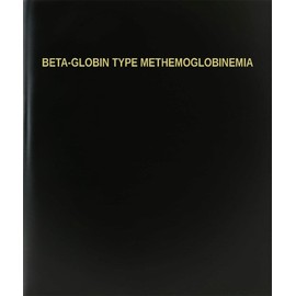 BookFactory Beta-globin Type Methemoglobinemia Log Book/Journal/Logbook - 120 Page, 8.5''x11'', Black Hardbound (XLog-120-7CS-A-L-Black(Beta-globin Type Methemoglobinemia Log Book))