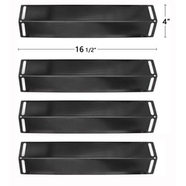 Hongso 16 1/2 Inch Porcelain Steel Heat Plate Shield Heat Tent, Burner Cover, Vaporizor Bar, and Flavorizer Bar Replacement for BBQ Grillware, Uniflame, Charbroil, Grill Chef Grills, PPB151 (4-Pack)