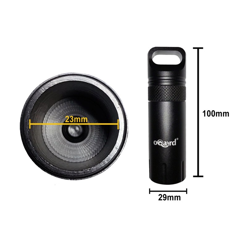 Oqard Capsule Waterproof Container Screw Cap Tube with Gift Bag