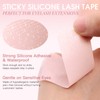 Miuffue Lash Tape, Sticky Silicone Adhesive Pain-Free Removal Eyelash Tape,