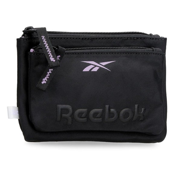 Reebok Linden Neceser DOS Compartimentos Cosmetic Bag with Two Compartments, black, Cosmetic bag with two compartments