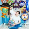 10Pcs Happy Father's Day Balloons, Premium Aluminum Foil Fathers Day
