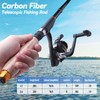 Fishing Rod and Reel Combos, 2PCS Carbon Fiber Telescopic Fishing