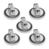 W10284885 5 Pcs Stove Knob Gas Control Assembly Replacement for