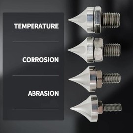 4 Set Speaker Spikes, Speaker Stand Spikes with Adjustable Height, Shockproof Speaker Isolation Stand Feet for Speaker Frame, Amplifier (M12)