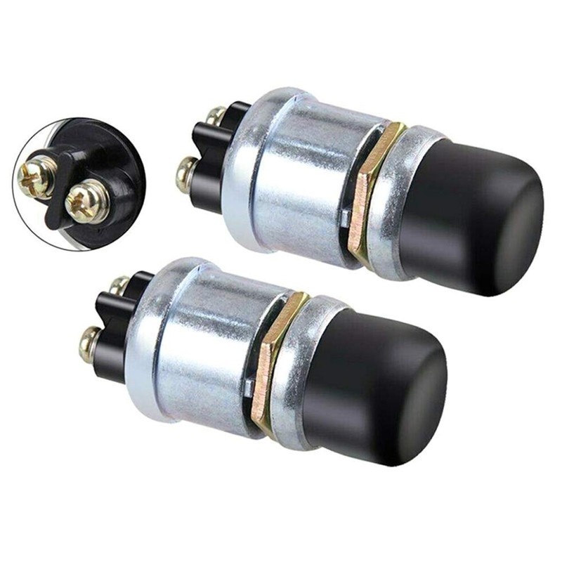 Moovul 2PCS 50A 12V Waterproof Car Boat Track Switch Push