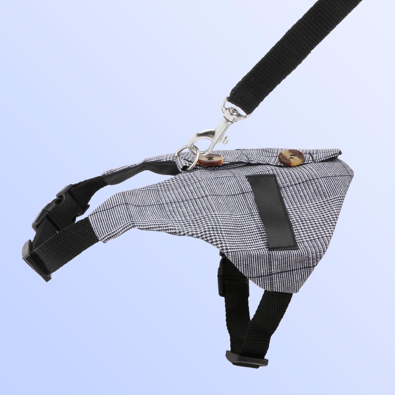 Rabbit Vest Harness and Leash Set Adjustable Formal Suit Style
