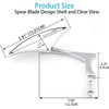 DREAMIZER 8mm/10mm Chrome Motorcycle Universal Blade Rear View Side Mirrors