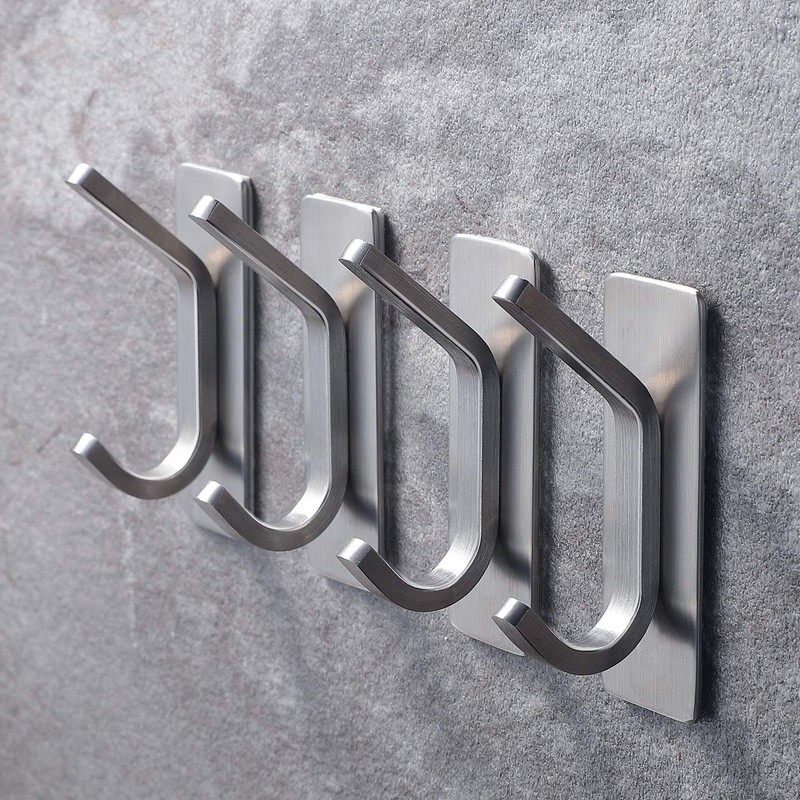 YIGII Towel Hook/Adhesive Hooks - Wall Hooks for Coat/Robe/Towels Stick