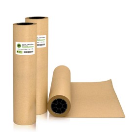 Brown Kraft Paper Roll - 18"x1200" (100') - 100% Recycled - Eco-Friendly Wrapping & Packaging | Ideal for Crafts, Shipping, Moving, Fragile Protection, Gift Wrapping, Masking, Floor Covering, Paint Covering, and DIY Projects (4)