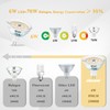 DiCUNO 6W MR16 LED Bulbs, 850LM 70W Halogen Equivalent, GU5.3
