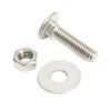 5/16-18 x 1-1/4" Carriage Bolts and Nuts Kit, Round Head