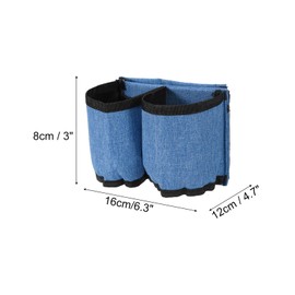 PATIKIL Luggage Travel Cup Holder, Free Hand Drink Carrier Suitcase Drinks Beverage Holder Luggage Cup Caddy Travelers Accessories, Blue