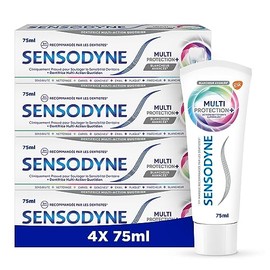 Sensodyne Toothpaste Multi Protection Whiteness Contains Fluoride to Protect Sensitive and White Teeth Helps Relieve Tooth Sensitivity 4 x 75ml