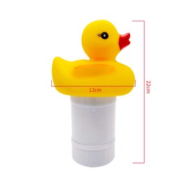 CheeseandU 1 PCS Chemical Dispenser-Cute Duck Shaped Chlorine Floater-Animal Floating Swimming Pool Floating Chlorinator, Tablet Dispenser for Indoor & Outdoor Pool Spa Hot Tub