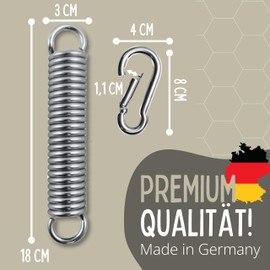 RIIJK Ceiling Hook and Oscillating Springs for a Hanging Chair, Punch Bag or Love Swing Inclusive Dowels and rotating swivels