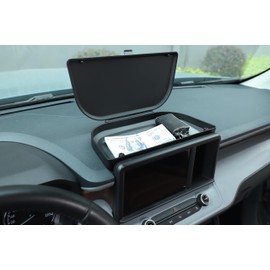 enter CoCar Dashboard Storage Box Organizer Holder Tray Compatible with Ford Maverick 2022 2023 2024 2025,Center Console Navigation Screen Rear Storage Box Accessories With covernsoles