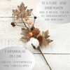 Factory Direct Craft Artificial Fall Leaf, Cotton and Berries Stems