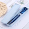Travel Utensils, 18/8 Stainless Steel 4pcs Cutlery Set Portable Camp