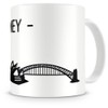 Samunshi® Sydney Skyline Coffee Cup / Tea Cup Height 95
