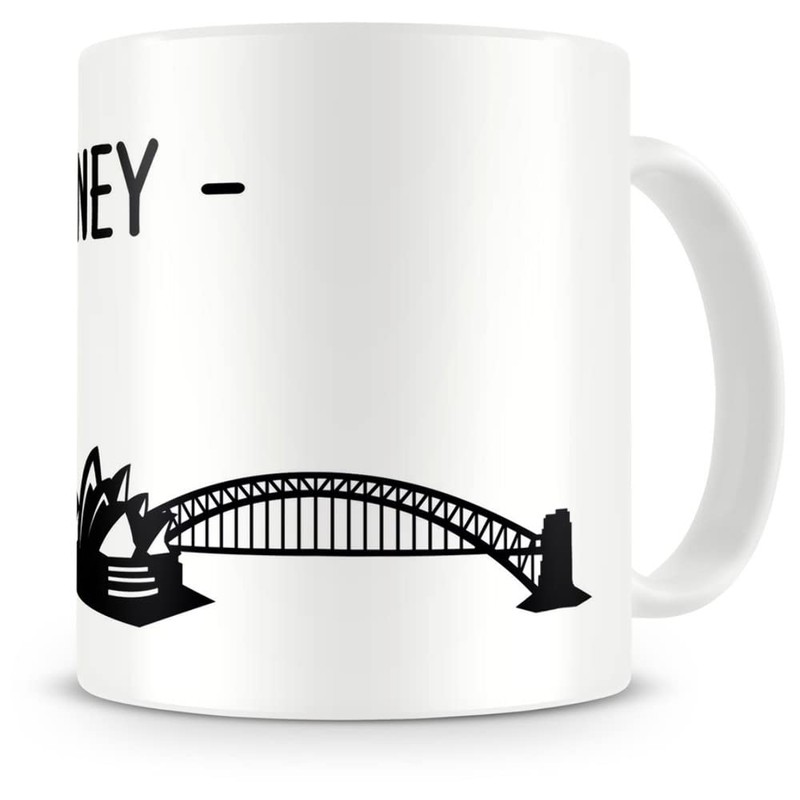 Samunshi® Sydney Skyline Coffee Cup / Tea Cup Height 95