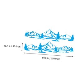 Mobestech 2sets Car Decal Sticker Pine Tree for Auto Body Easy to Apply and Remove Fit for Cars and Suvs
