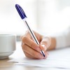 Cello Blue Pen Pack of 50 Ballpoint Pens, Smooth Writing