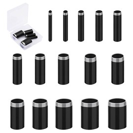 Eyelet Hole Punches, Set of 5, Die Cut Punches, Made of Alloy Steel, Hollow Type, Leather Finishing, DIY Tool, Wallet, Watch Strap, Storage Case Included