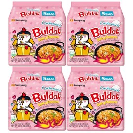 KF GOODIES Korean Ramen Variety Pack Gift Box (20 Count) – Spicy Buldak Noodle Assortment for Birthdays, College Care Packages, Office Snacks, and Gift Baskets