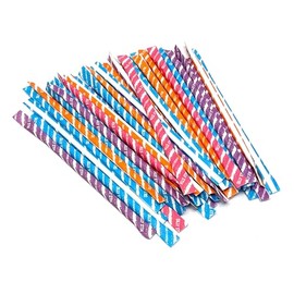 100 Pixy Silly Stix Sugar Candy Straws - Cherry - Blue Raspberry - Grape - Orange
