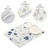 ElliTarr Daisy Floral Blue Dish Drying Mat for Kitchen Counter