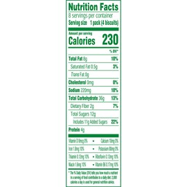 belVita Breakfast Biscuits, Blueberry Flavor, 8 Packs (4 Biscuits Per Pack)