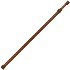 Push-in Rod Tension Pole Sunnyday Fabric Wood Grain Brown S Width 43~69 cm Diameter 1.7 cm 1 piece