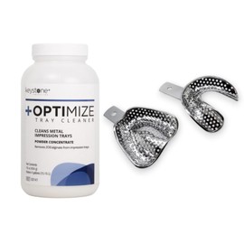 Dental Impression Tray Cleaner Powder – 1 lb Concentrate Makes 4 Gallons – Cleans Metal Impression Trays of Alginate, Zoe, and Modeling Compounds- Powerful Tray Cleaner - Breaks Down Removes Residue