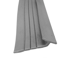 Angled Gray Framed Shower Door Tear-Away Strike Vinyl - 36" Long