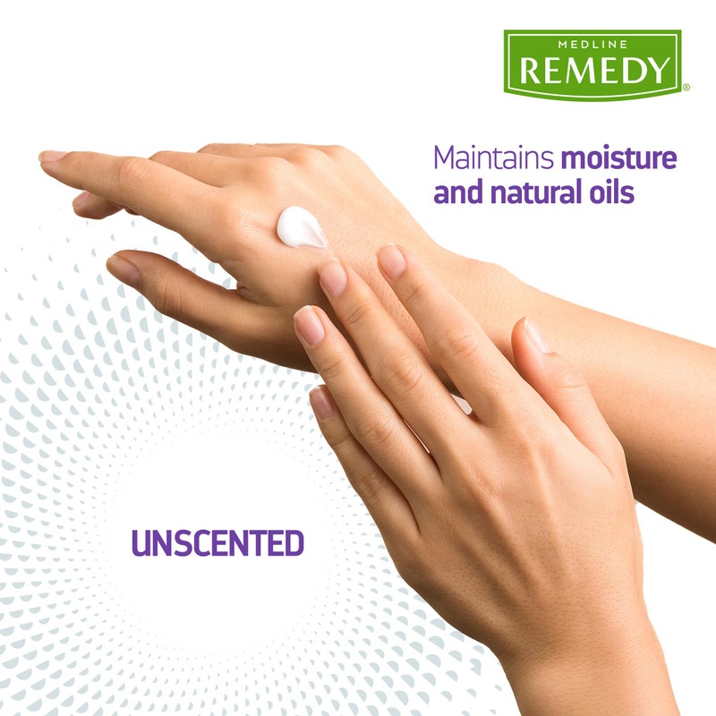 Medline Remedy Clinical Skin Cream Moisturizer, Unscented (4 fl oz),