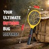 DEVOGUE® Electric Fly Swatter – Battery Operated Bug Zapper Racket,