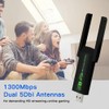 WiFi Dongle, 1300Mbps WiFi Adapter with Dual Band 5dBi Antenna,