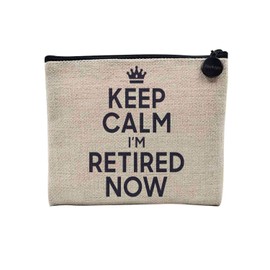 Tasche aus Leinen – Kollektion Keep Calm Parodie England Großbritannien – Kosmetiktasche aus Leinen in Leinenoptik – Kulturbeutel – Geldbörse, Entfernen, 15 x 10 cm, Kosmetiktasche